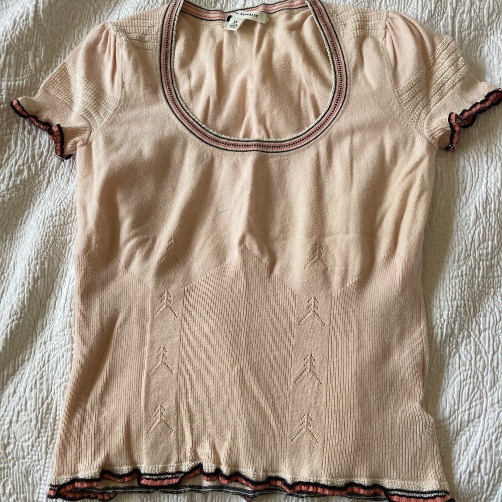 Peachy Frilly Shirt